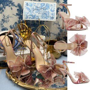 🆕 BETSEY JOHNSON 🧿 NWOB Fawn Slingback Sandal, Pink Floral - Sz US 7